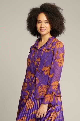 Chemisier plumetis - Violet