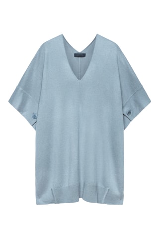 Top en laine et cachemire - Ciel