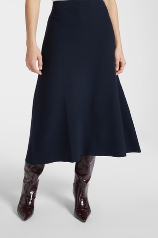Jupe midi - Bleu marine