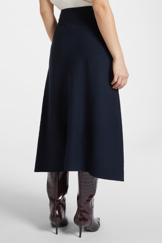 Jupe midi - Bleu marine