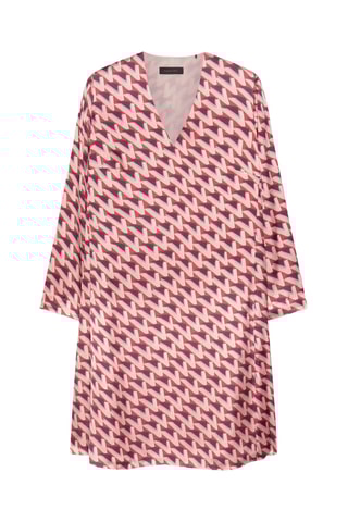 Robe droite - Rouge et écru