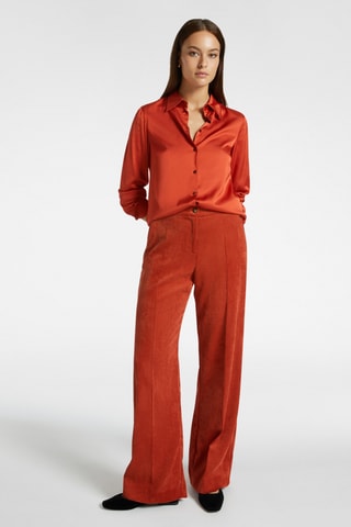 Chemisier en satin - Orange