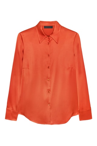 Chemisier en satin - Orange