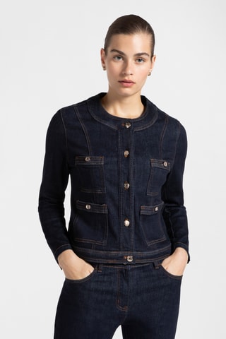 Veste en jean - Bleu marine