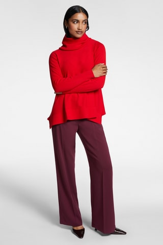 Pull et snood - Rouge