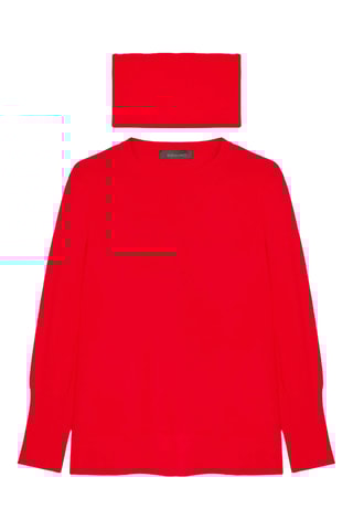 Pull et snood - Rouge