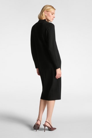 Robe droite en laine - Noir