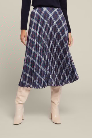 Jupe plissée - Bleu nuit