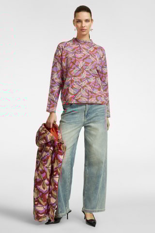 Pull - Orange et mauve