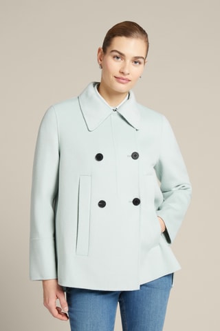 Caban en laine - Vert d’eau