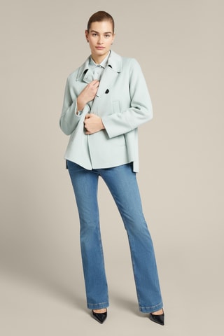 Caban en laine - Vert d’eau