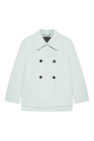 Caban en laine - Vert d’eau