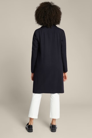 Manteau en laine vierge - Bleu foncé