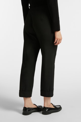 Pantalon regular 7/8 - Noir