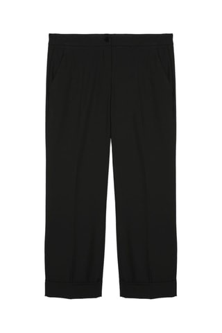 Pantalon regular 7/8 - Noir
