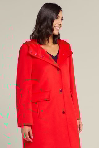 Manteau en laine - Rouge