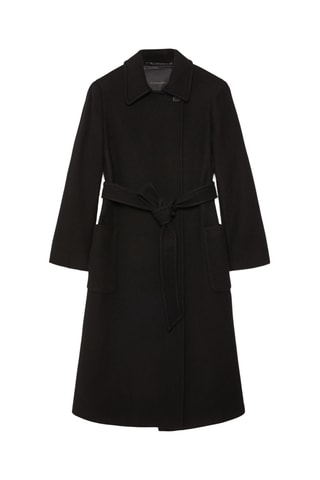 Manteau en laine et cachemire - Noir