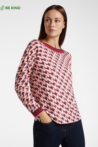 Pull - Bordeaux et écru