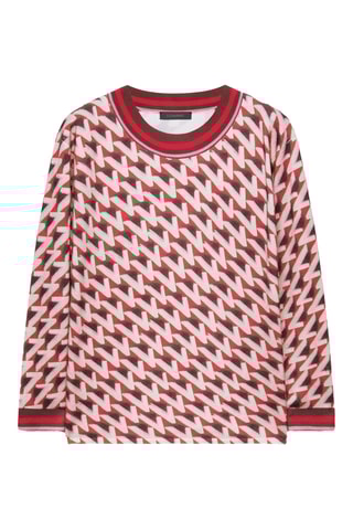 Pull - Bordeaux et écru