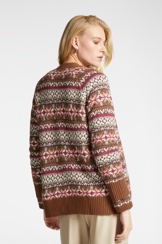 Gilet - Marron et rouge