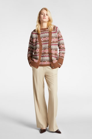 Gilet - Marron et rouge