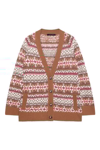 Gilet - Marron et rouge