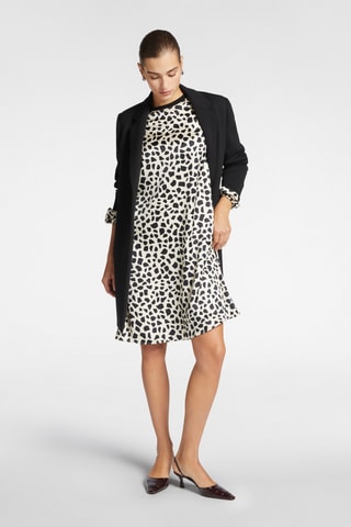 Robe trapèze - Noir et écru