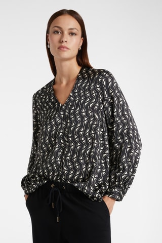 Blouse - Noir et écru