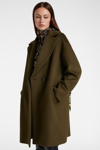 Manteau en laine - Vert olive