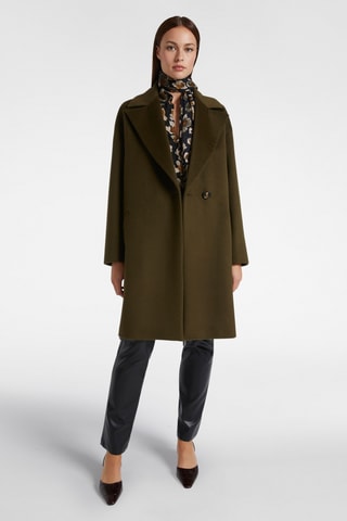 Manteau en laine - Vert olive