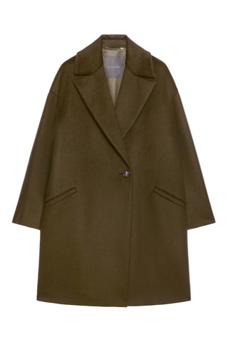Manteau en laine - Vert olive