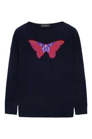 Pull en laine et poils de yack - Bleu