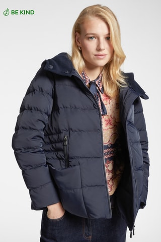 Doudoune à capuche - Bleu marine