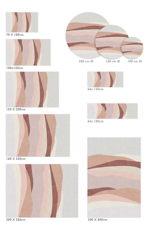 Alfombra vinílica Kamikochi  Rosa y blanco