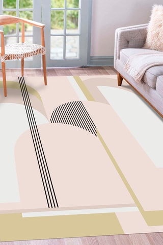 Alfombra vinílica Glam 1 Rosa y amarillo