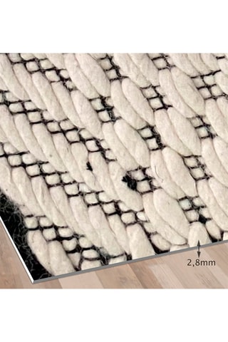 Alfombra vinílica Amal Beige y negro