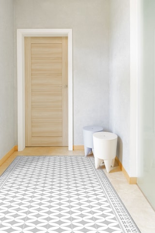 Alfombra vinílica Pau Casals Gris y blanco 