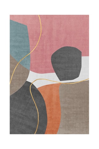 Alfombra vinílica Ordino Rosa y gris