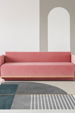 Alfombra vinílica New Yorker - Verde y gris