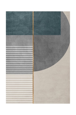 Alfombra vinílica New Yorker - Verde y gris