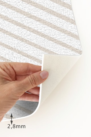 Alfombra vinílica Ática Gris y blanco