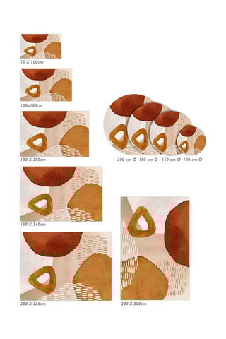 Alfombra vinílica Irina - Tierra batida y beige