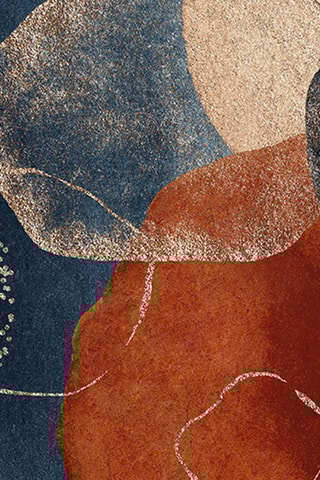 Alfombra vinílica Alexandra - Rojo y azul