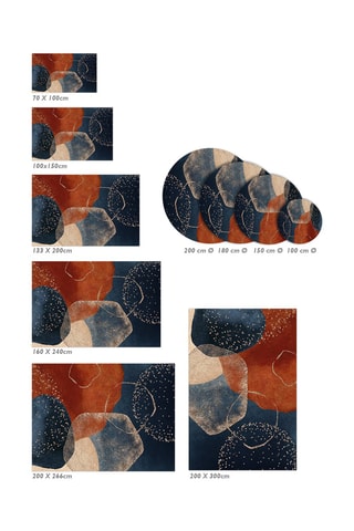 Alfombra vinílica Alexandra - Rojo y azul