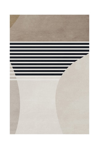 Alfombra vinílica Kaori Topo y negro