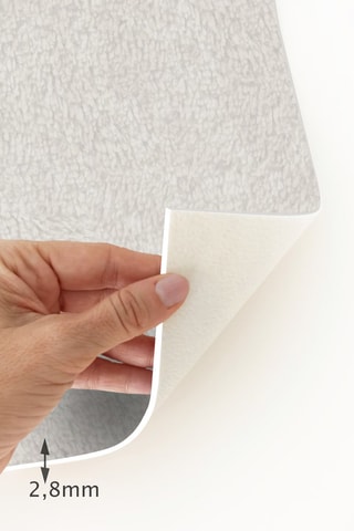 Alfombra vinílica Kaori Topo y negro