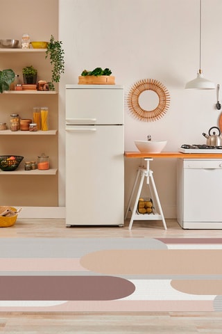 Alfombra vinílica Mai Gris y marrón