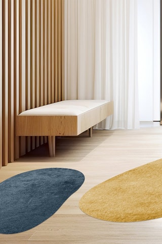 Alfombra vinílica Forma Azul marino