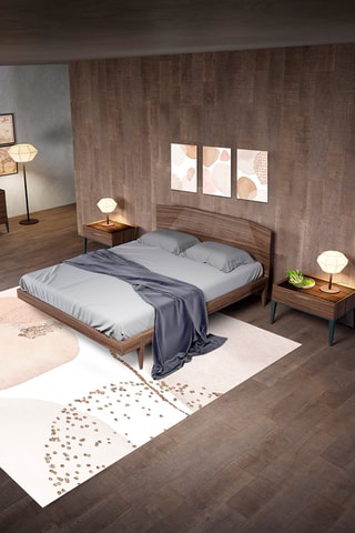 Alfombra vinílica Kira Rosa empolvado y blanco