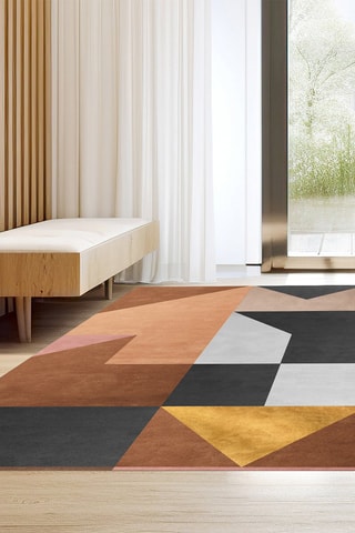 Alfombra vinílica Zermatt Marrón y naranja